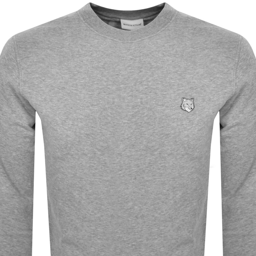 Maison Kitsune Logo Sweatshirt Grey | Mainline Menswear